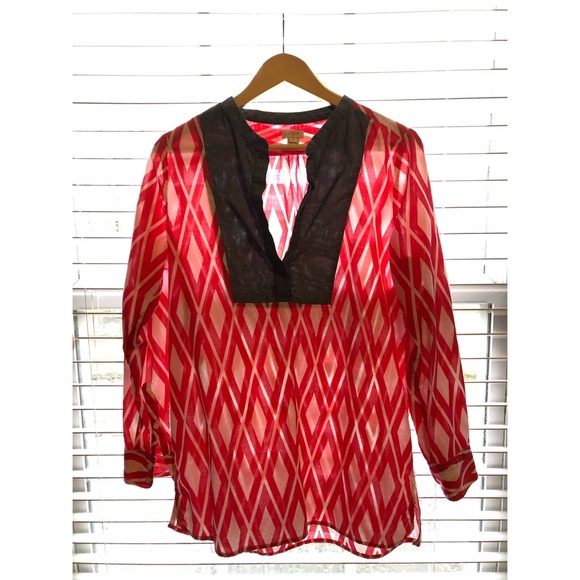 J Crew Geometric Tunic - Picture 2 of 4